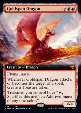 🔥 Goldspan Dragon Kaldheim Bordless